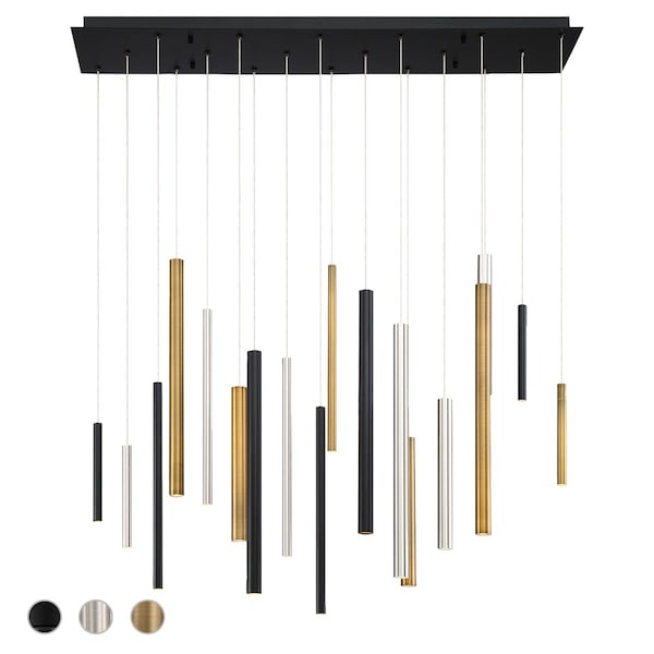 Eurofase Santana Contemporary LED Chandelier, 18-Light, 900 Lumens, Multi Color/Multi Color 31446-043 - main