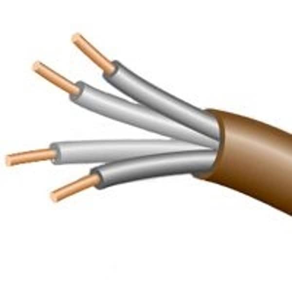 Southwire CCI 553046607 Thermostat Cable, 250 ft L, 18 AWG, Brown Sheath 553046607 - main