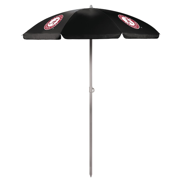 Picnic Time Family Of Brands NCAA Alabama Crimson Tide Outdoor Canopy Sunshade Beach Umbrella 5.5' - Small Patio Umbrella 822-00-179-004-0 - main