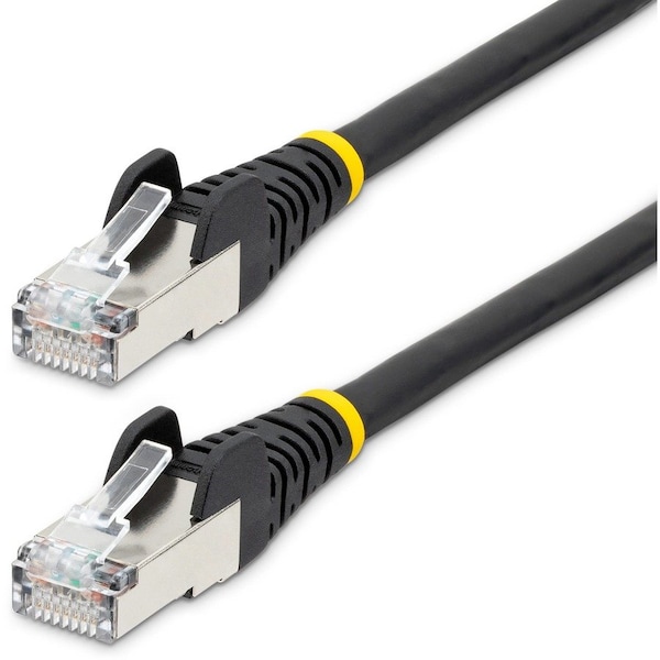 Startech.Com 5FT CAT6A ETHERNET CABLE - BLACK - LOW SMOKE ZERO HALOGEN LSZH - 10GBE 500MHZ 100W POE NLBK-5F-CAT6A-PATCH - main