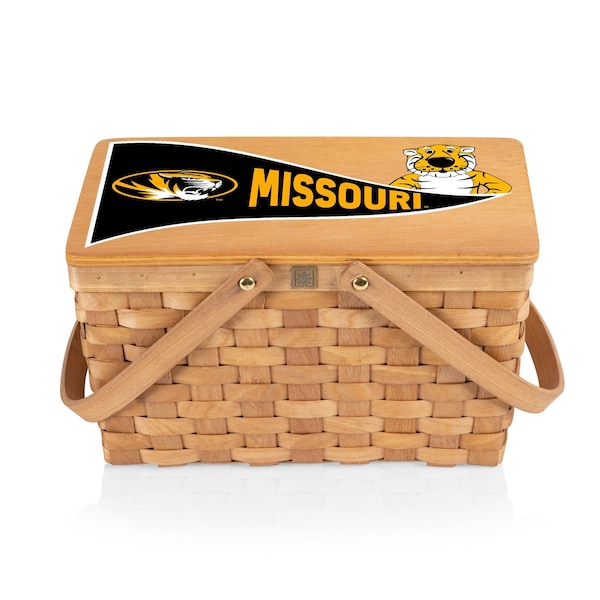 Picnic Time Family Of Brands NCAA Mizzou Tigers Poppy Personal Picnic Basket 124-00-299-394-0 - main