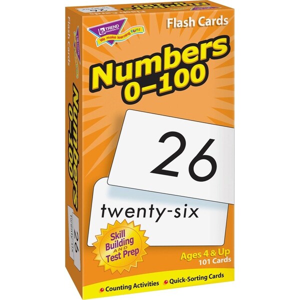 Trend Enterprises Numbers 0-100 Skill Drill Flash Cards T53107 - main