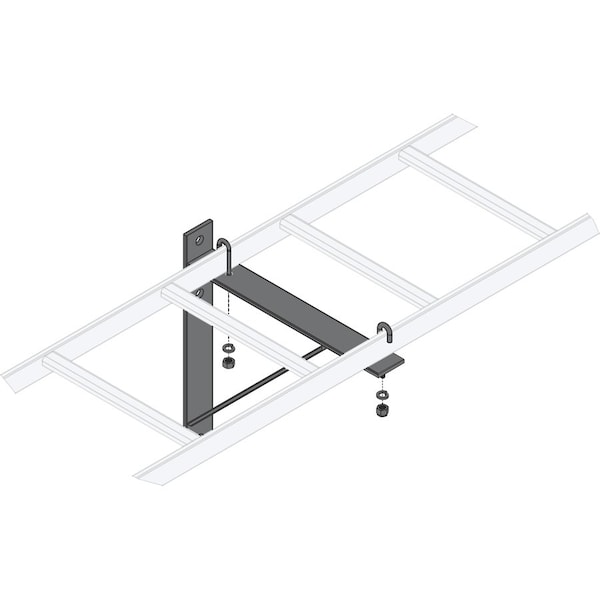 Middle Atlantic Triangle Wall Bracket, 18" Black CLB-TSB - main