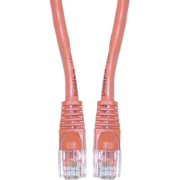 Cable Wholesale Cat6a Orange Ethernet Patch Cable Snagless Molded Boot 500 MHz 5 foot 13X6-03105 - main
