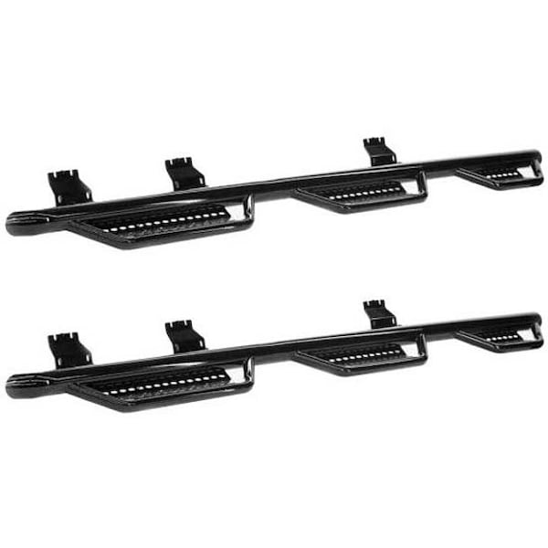 Ilc Repl. For Ford F 250 Super Duty Year 2009 Black Steel Wheel To Wheel Running Bars W/ 6 Steps W WZ-ETU6-E - main