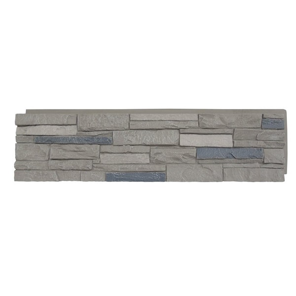 Durakwik Stone Siding Panel, 13 in L, 48 in W, 2 in Thick, Interlocking Edge, Arizona Trail, 4PK 308ATP - main