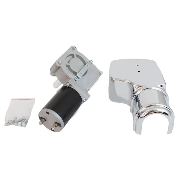 Mytee Products 1500W 90:1 Dump Truck Tarp Motor w/ Chrome Cover 12VDC / 40 AMPS / 40 RPM TM-1500W-901 - main