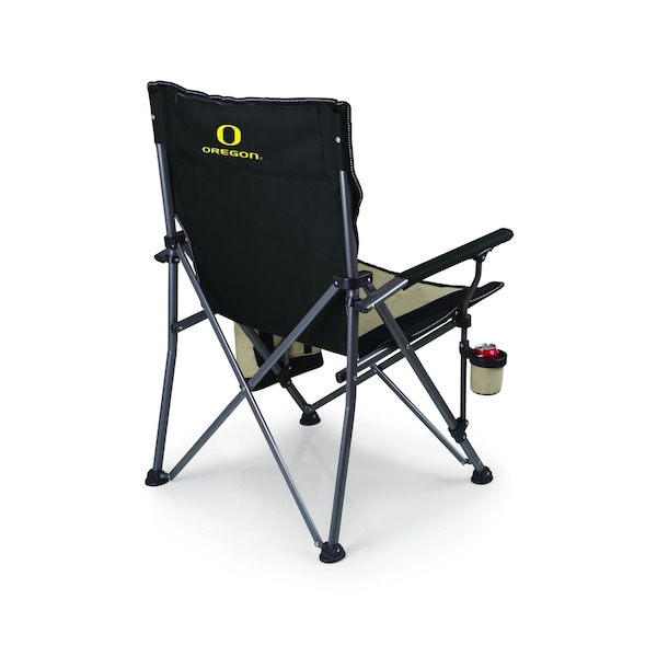 Picnic Time Family Of Brands NCAA Oregon Ducks Big Bear XXL Camping Chair with Cooler - Heavy Duty Beach Chair 808-00-175-474-0 - main