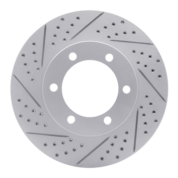 Dynamic Friction Co DFC Geoperformance Rotor - Drilled and Slotted 830-76124L - main