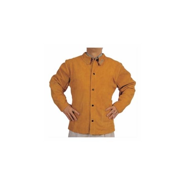 Best Welds Split Cowhide Leather Welding Jacket, X-Large, Golden Brown 902-Q-1-XL - main