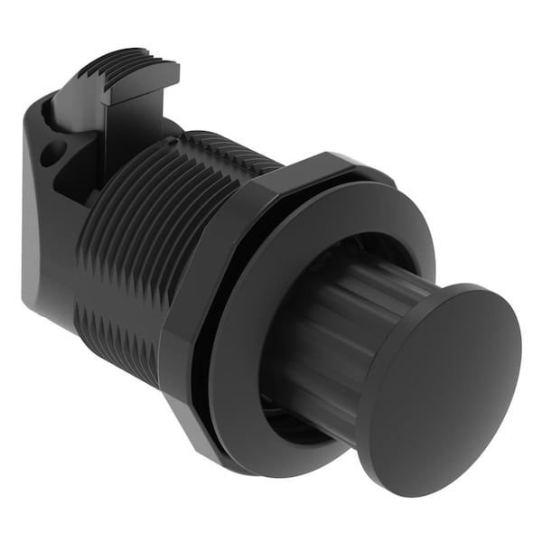 Southco Push To Close Latch, No Restriction, Plastic, Natural, Black M1-2A-12-5 - main