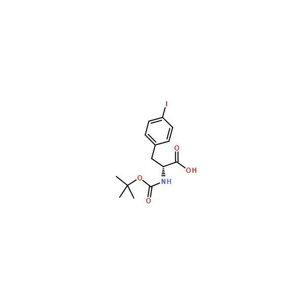 Ak Scientific (R)-2-((tert-Butoxycarbonyl)amino)-3-(4-iodophenyl)propanoic acid (5g), CAS 176199-35-2 9233AA-5g - main