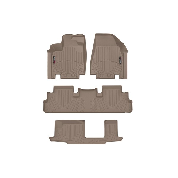 Weathertech Tan, Front, rear, and rear Floorliners 451698-1-2-4 - main