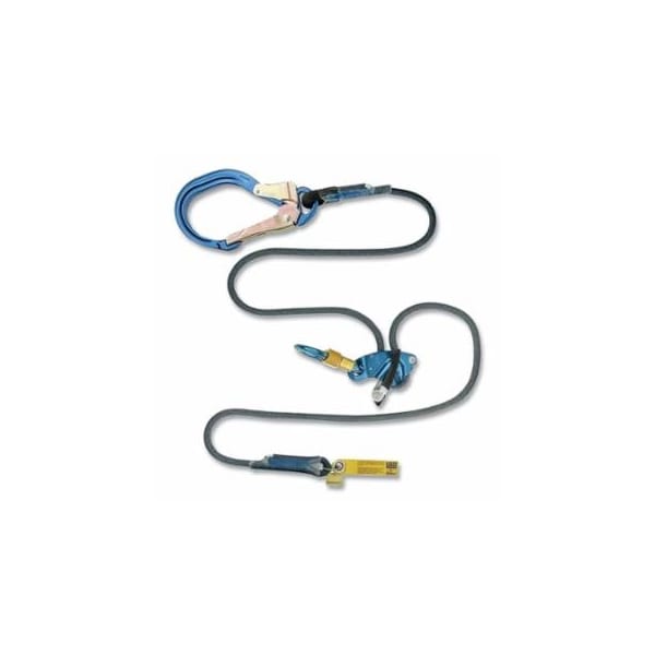 Dbi-Sala Trigger X Adjustable Rope Positioning Lanyard, Blue, 6 ft, 310 lb Cap, Rebar Hook 098-1234090 - main