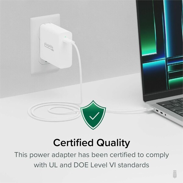Plugable Technologies PLUGABLE 140W USB C CHARGER, GAN WALL LAPTOP CHARGER, PD 3.1 EPR POWER ADAPTER PS-EPR-140C1 - main