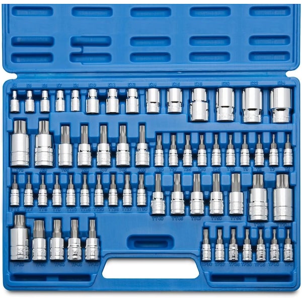 Neiko Torx Bit Socket and External Torx Socket Set, S2 and CrV Steel 10083A - main