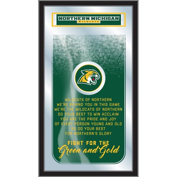 Holland Bar Stool Co Northern Michigan 26" x 15" Fight Song Mirror MFghtNorMic - main