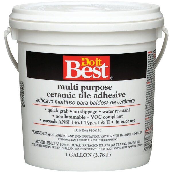 Do It Best Off-Wht Multi Purpose Ceramic Tile Adhesive, Gallon 7079826013 - main