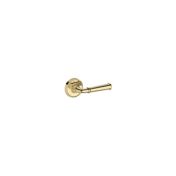 Baldwin Residential Door Levers Passage Right Hand Non-Lacquered Brass PSDUNRRR031 - main