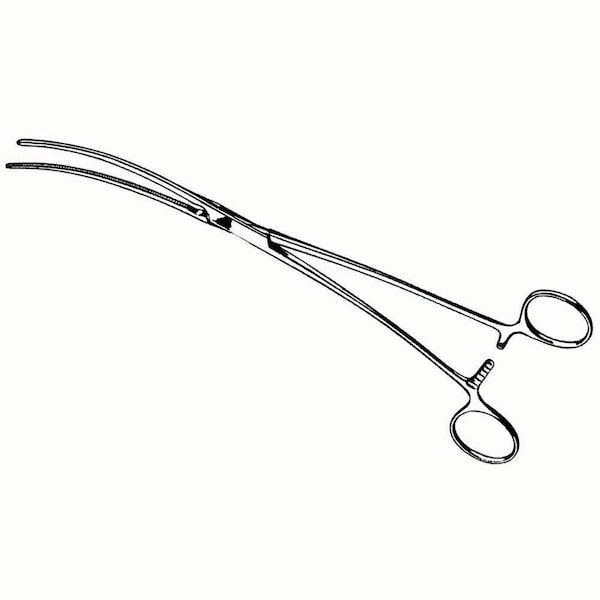Jorgensen Laboratories DeBakey Vascular Clamp, 23cm J0072DV - main