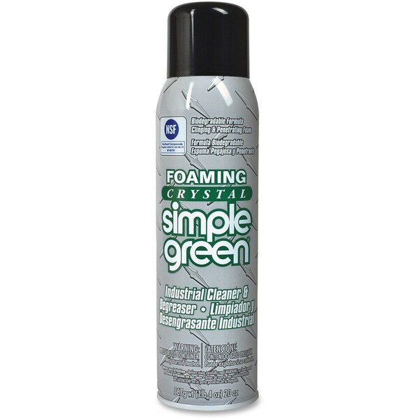 Simple Green Cleaner and Degreaser, Foaming Crystal, 20 oz, Aerosol 19010 - main