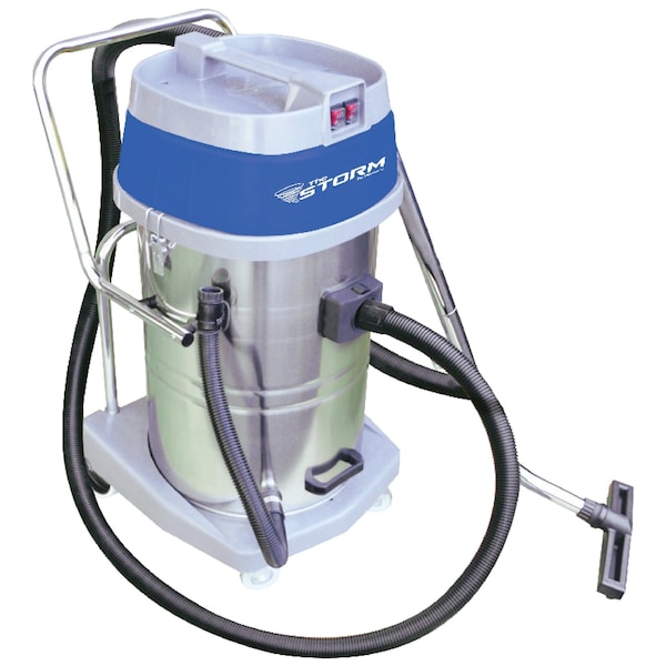 Mercury Floor Machines Storm 20-Gallon Wet/Dry Vacuum, Chrome Steel Tank WVC-20 - main