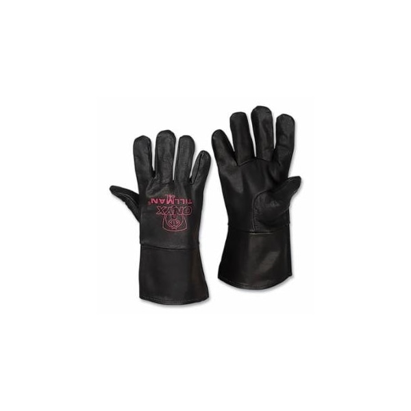 Tillman TIG Welding Gloves, 44, Super Premium Top Grain Kidskin, XL, Onyx, 4 in L Straight Cuff, 6PK 724-44XL - main