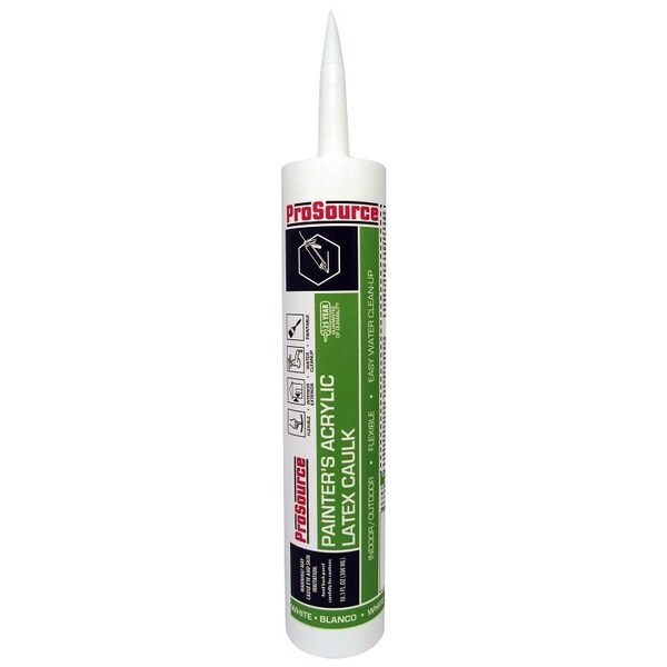 Prosource Acrylic Latex Caulk, White, 10.1 oz Cartridge 7850000 - main