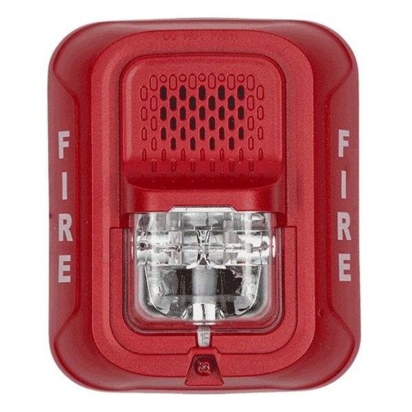 System Sensor Horn Strobe, Marked Fire, Wall or Ceiling P4RL - main