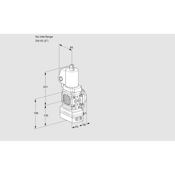 Honeywell Kromschroder REG, PRESS, 2NPT, GAS, CPS L VAD 3T /50N/NQS KS88008071 - main