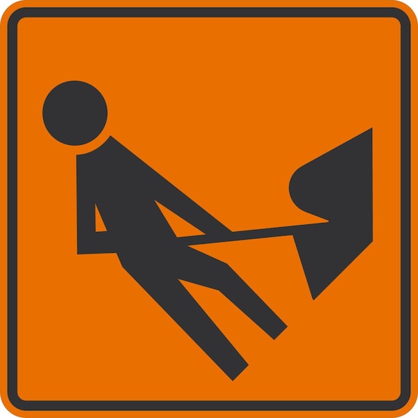 Lyle Workers Symbol, 36x36, High Intensity Prismatic, Orange G-16255-HI_36x36 - main