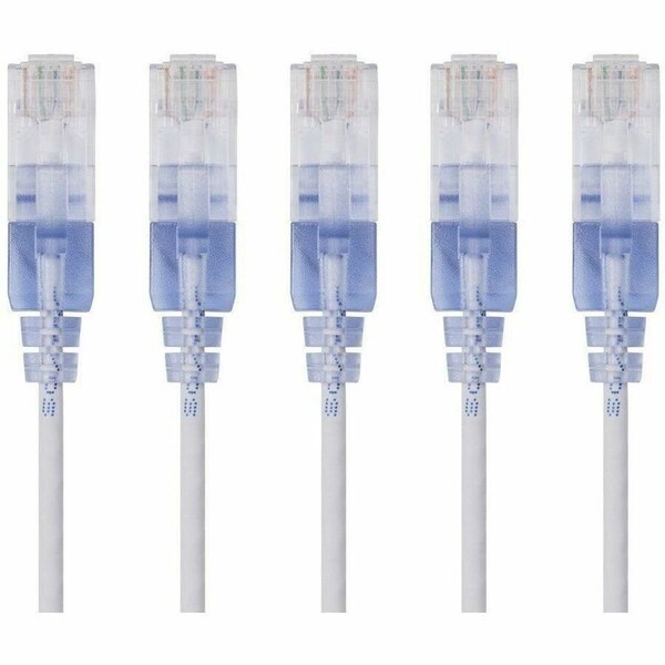 Monoprice SlimRun Cat6A Ethernet Patch Cable - Snagless RJ45_ UTP_ Pure Bare Cop 29447 - main