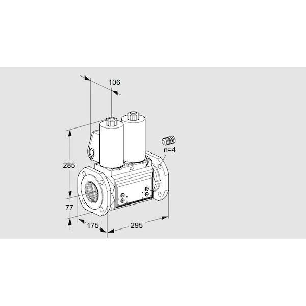 Honeywell Kromschroder Gas Solenoid Valve - VCS Series, 500 mbar, IP65, EN 161 Certified KS88203636 - main