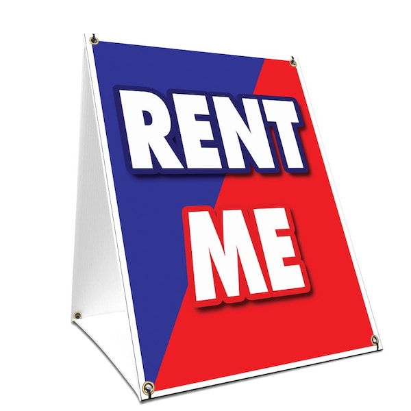 Signmission Rent Me, 36 Inch x 24 Inch A-frame Yard Sign, Plastic Sign SBC-2436-Rent Me - main