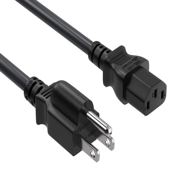 Sanoxy 2 PACK 5ft 18 AWG Universal Power Cord IEC320 C13 to NEMA 5-15P SNX-CBL-LDR-PW101-1205 - main