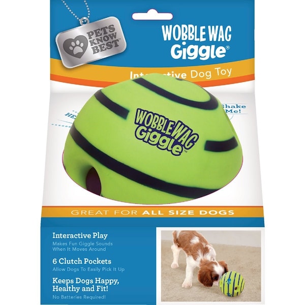 Pets Know Best 6-Pocket Wobble Wag Giggle Ball PKB07112 - main