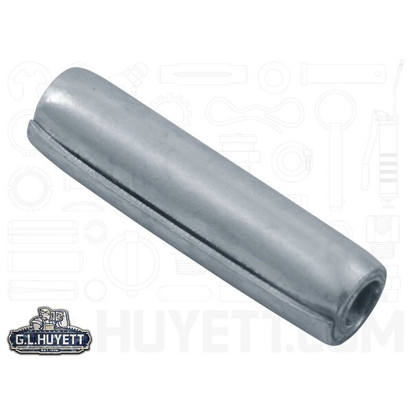 Huyett Coiled Spring Pin, Standard Duty, Zinc Plated High Carbon Steel, 0.188 in Dia x 0.750 in Length SPCZ-187-0750 - main