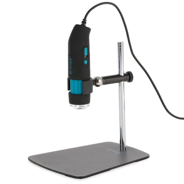 Amscope Q-Scope 500X 2MP Handheld USB Digital Microscope with LED Illumination and Ball-Joint Stand QS-20500-MS10 - main