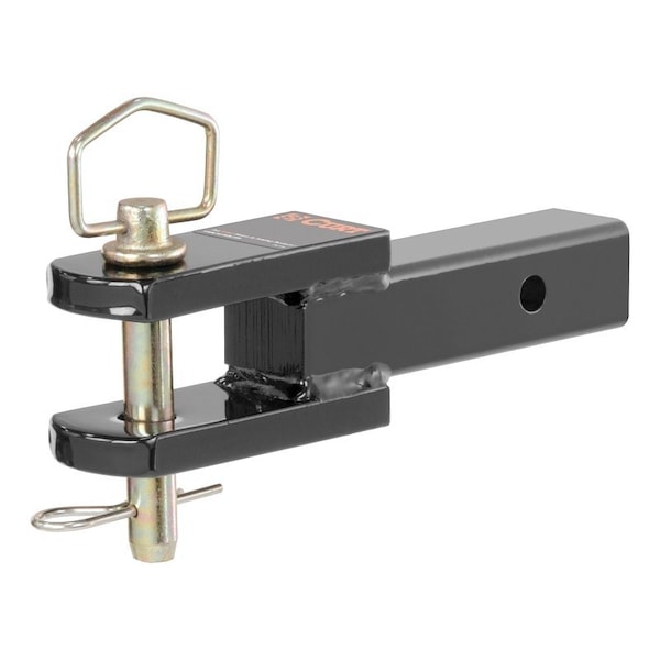 Curt Ball Mount, 1 in Dia Hitch Ball, Steel Hitch Ball, Gloss Black Powder-Coated 45821 - main