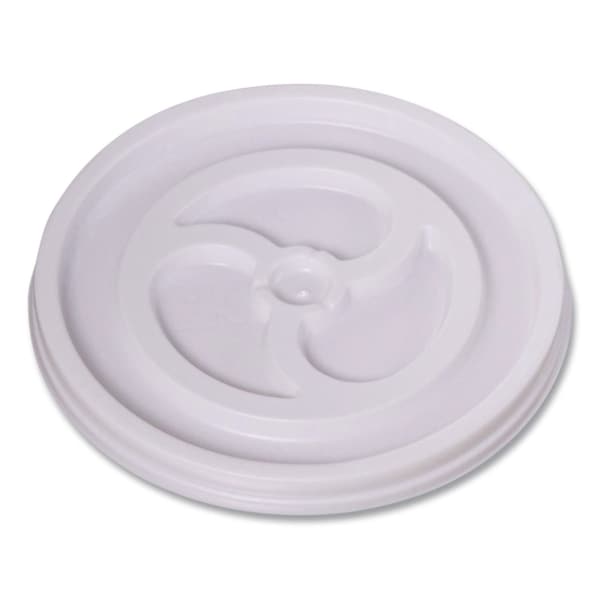 Wincup Plastic Lids for Foam Cups and Bowls, Vented, Fits 6 oz Hot Cups, White, 1000PK 222076 - main