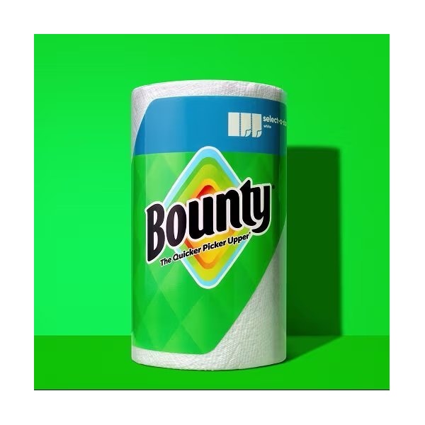 Bounty Double Roll Paper Towels, 108 Sheets, 98 ft, White, 12 PK 11093 - main