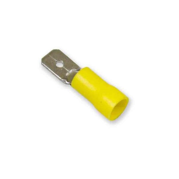 Wirthco 80829 12-10 AWG Vinyl 0.250 Male Quick Disconnect W48-80829 - main