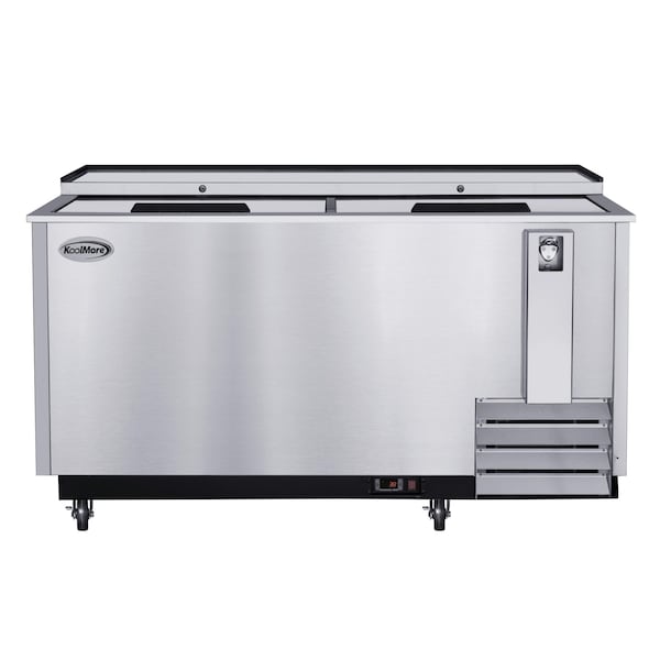 Koolmore 65 in. Commercial Bottle Cooler in Stainless-Steel with Built-In Opener, ETL Listed, 19 cu. ft. KM-BOC65-SS - main