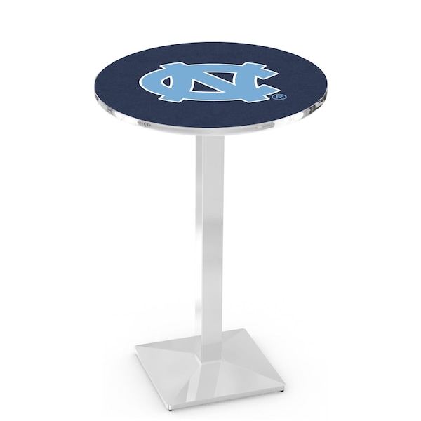 Holland Bar Stool Co 42" Chrome North Carolina Pub Table, 36" dia. Top L217C4236NorCar - main