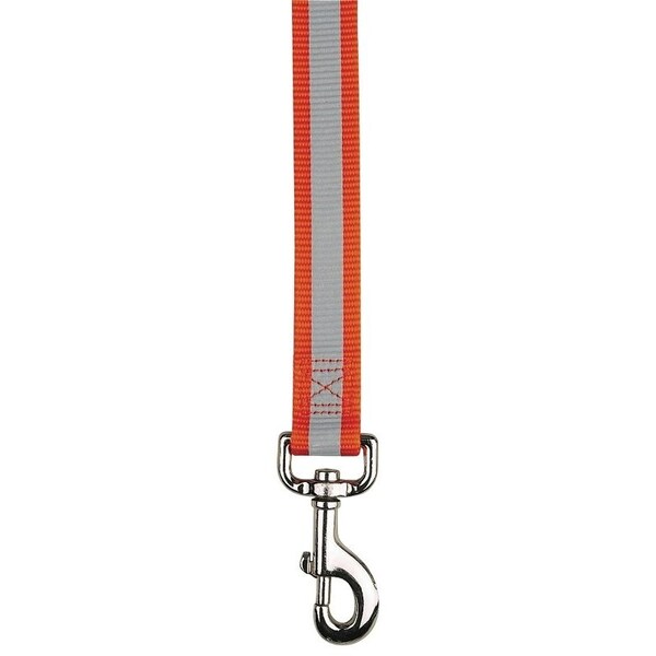 Boss Pet Guardian Gear Reflective Dog Lead, 6 ft L, 1 in W, Nylon, Orange ZA985 66 69 - main