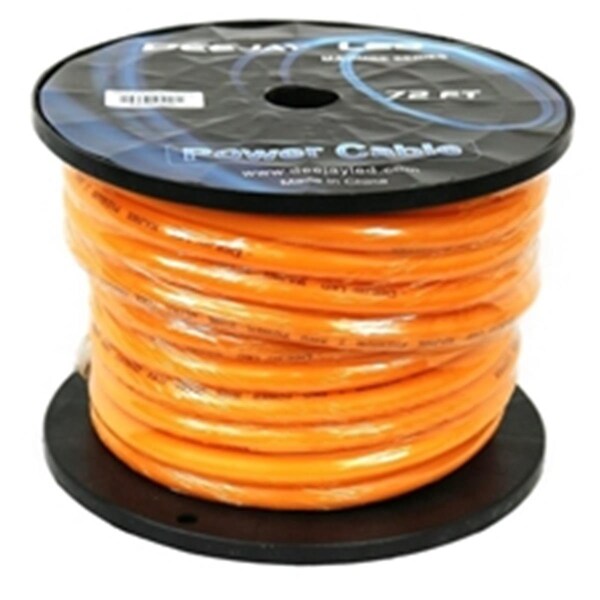 Betterbattery 2 Gauge 72 ft. 100 Percent Copper Cable - Orange BE3829620 - main