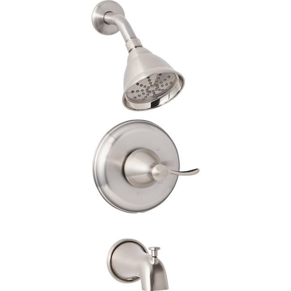 Home Impressions Brushed Nickel Traditional Single-Handle Lever Tub & Shower Faucet F1210005NP-JPA3 - main
