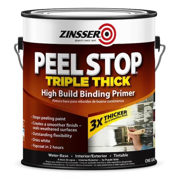 Zinsser Peel Stop Triple Thick High Build Binding Primer, White, 1 Gallon 260924 - main