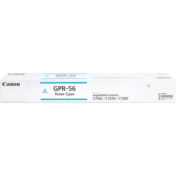 Canon GPR-56 Toner Bottle Cartridge, Laser, Cyan, 66500 Pages 0999C003 - main