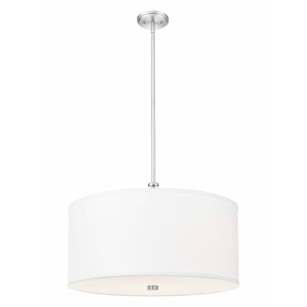 Z-Lite Linden Brushed Nickel 1 Light Pendant 1962P24-BN-LED - main